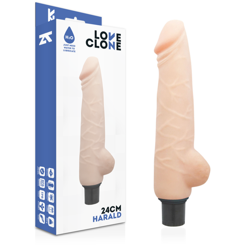 LOVECLONE - VIBRADOR AUTOLUBRICANTE HARALD 24 CM -Ø- 4 CM