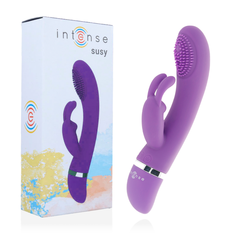 INTENSE - VIBRATORE OSCILLANTE SUSY SILICON CONIGLIETTO LILLA