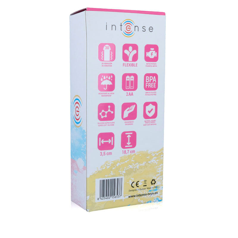 INTENSE - VIBRADOR LEO DE SILICONA ROSA LUJO