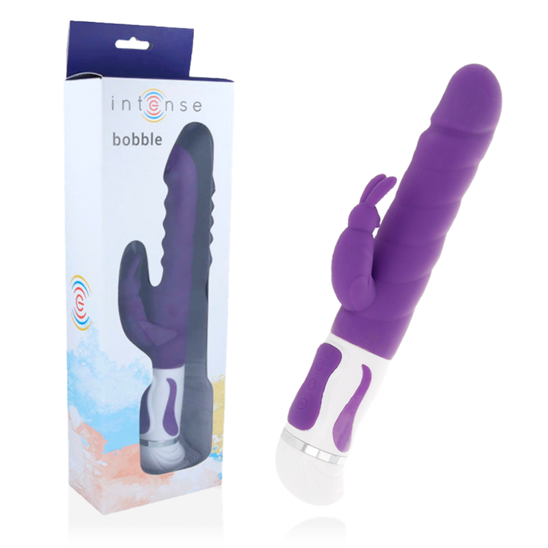 INTENSE - VIBRATORE BOBBLE ROTANTE IN SILICONE LILLA