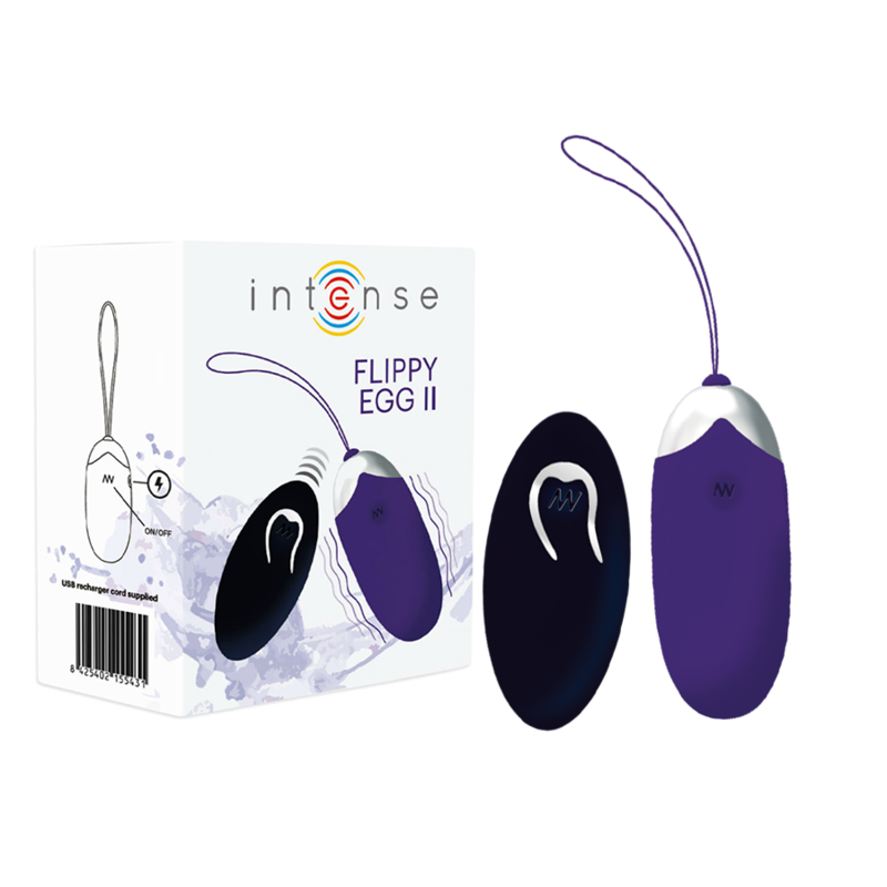 INTENSE - HUEVO VIBRADOR FLIPPY II CON MANDO A DISTANCIA VIOLETA