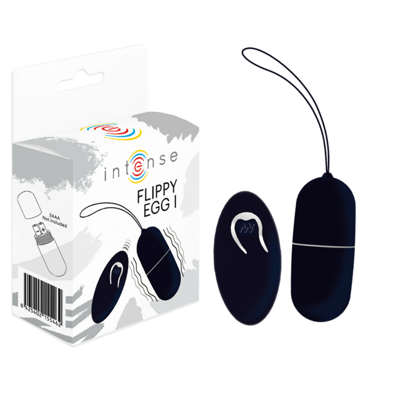 INTENSE - HUEVO VIBRADOR FLIPPY I CON MANDO A DISTANCIA NEGRO