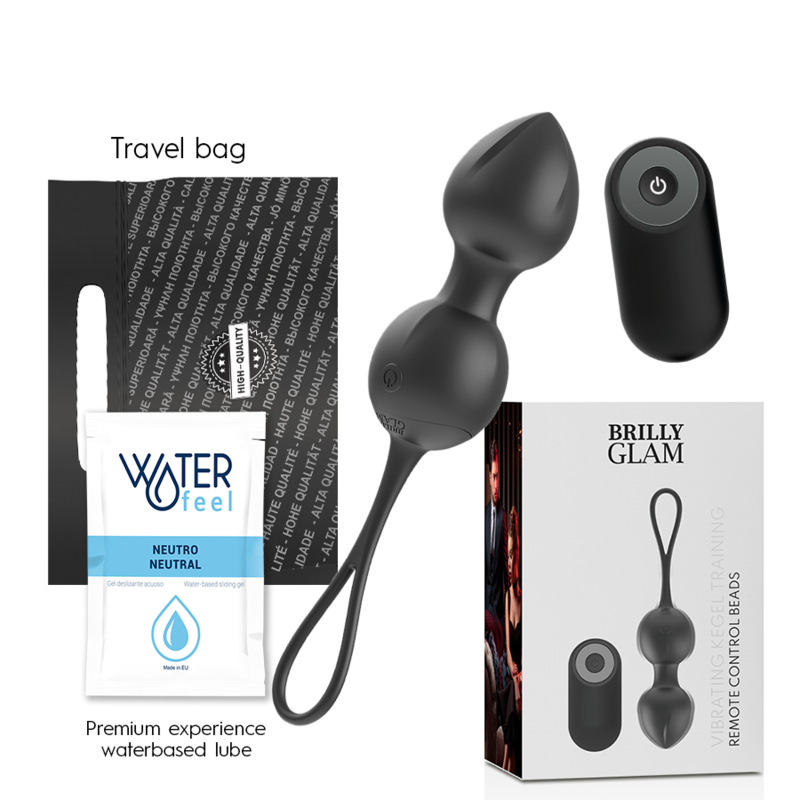 BRILLY GLAM - SFERE DI KEGEL VIBRANTI TELECOMANDATE