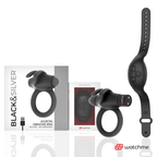 BLACK&SILVER - ANELLO PER EREZIONE AGRON CON TELECOMANDO WATCHME