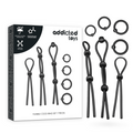 ADDICTED TOYS - ENSEMBLE D'ANNEAU PÉNIAL FLEXIBLE EN SILICONE 7 PIÈCES