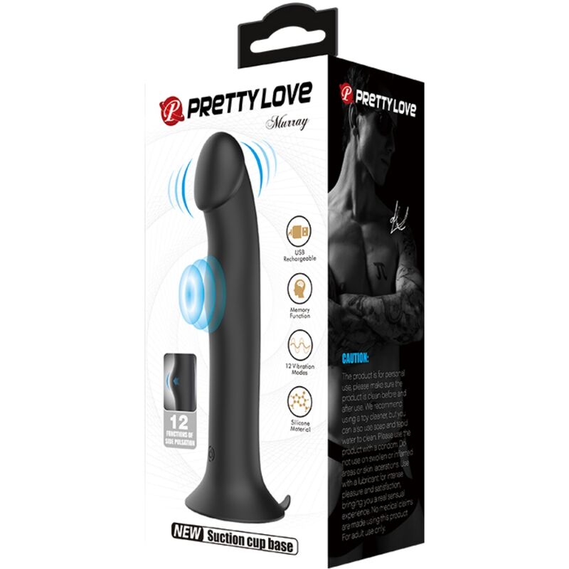 PRETTY LOVE - VIBRADOR Y SUCCIONADOR CLITORIDIANO MURRAY BLACK