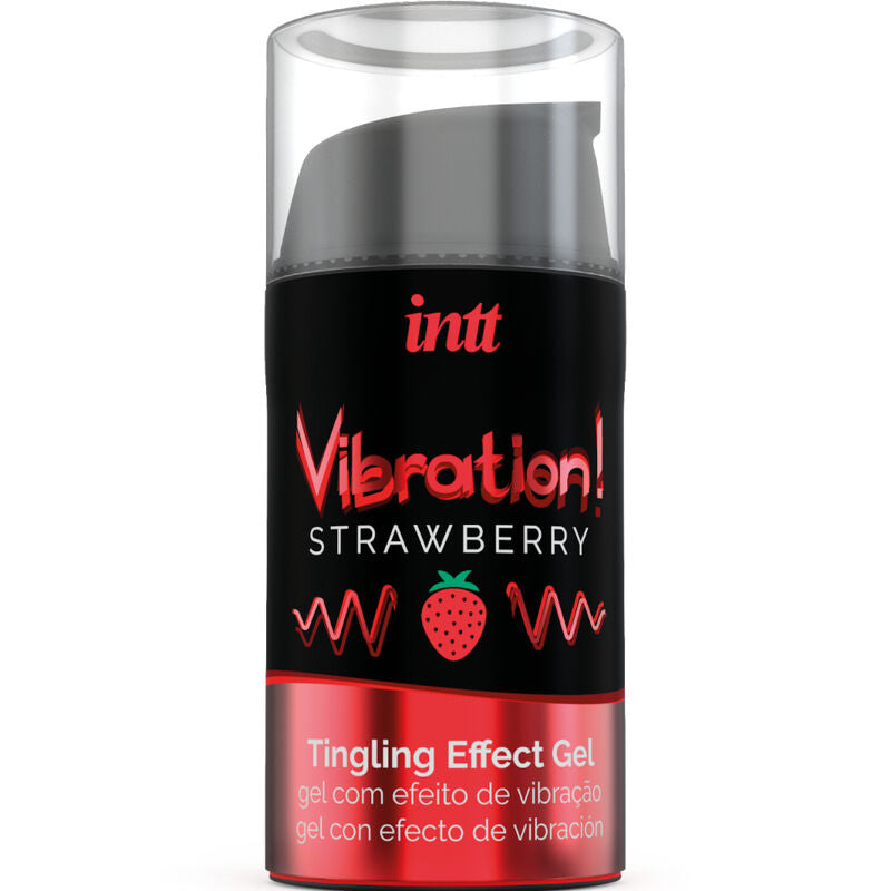 INTT - POTENTE STIMOLANTE INTIMO GEL VIBRANTE LIQUIDO FRAGOLA 15 ML