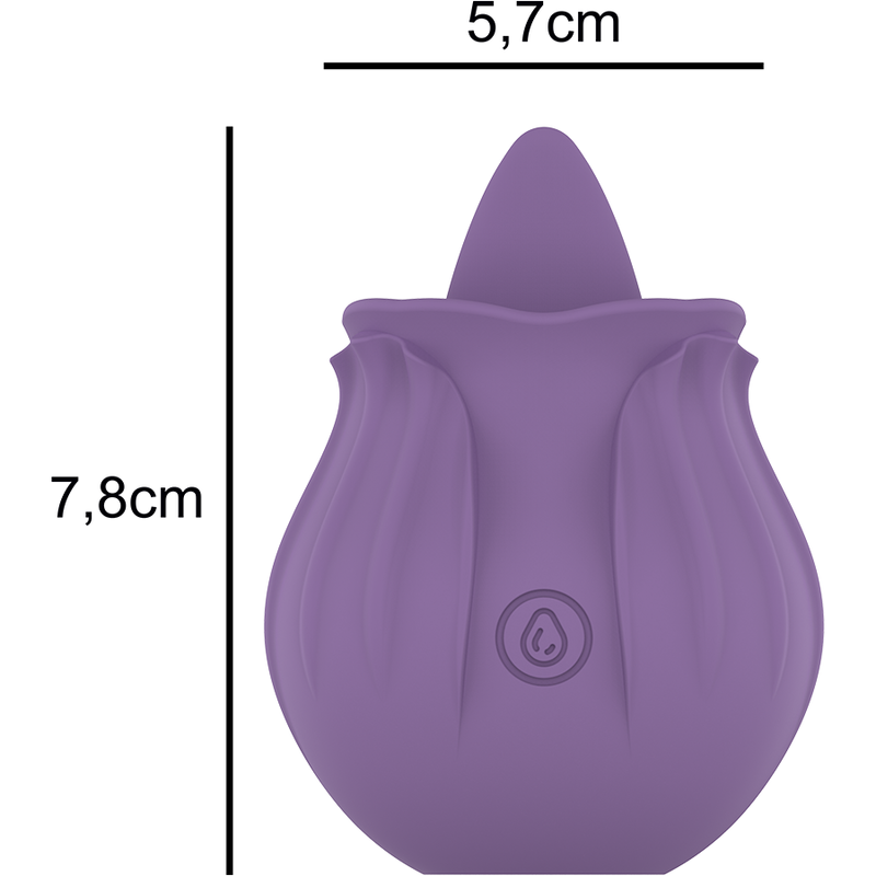 INTENSE - STIMOLATORE CLITORIDEO VIOLA 10 VIBRAZIONI LILLA