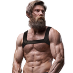 FETISH SUBMISSIVE ATTITUDE - ARNÉS DE PECHO DE NEOPRENO PARA HOMBRES TALLA L