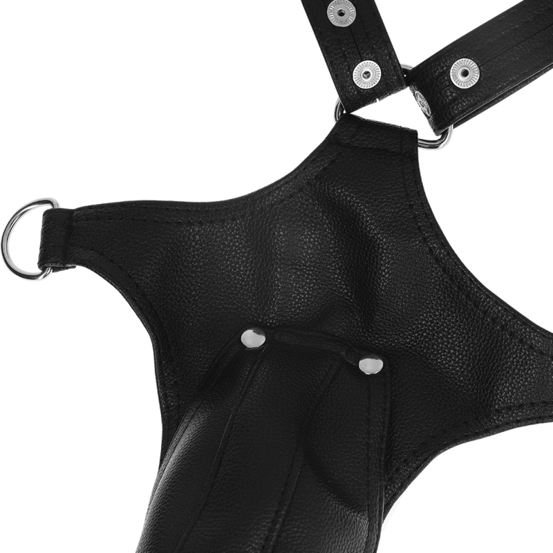 FETISH SUBMISSIVE ATTITUDE - IMBRACATURA JOCKSTRAP IN PELLE ECOLOGICA DA UOMO