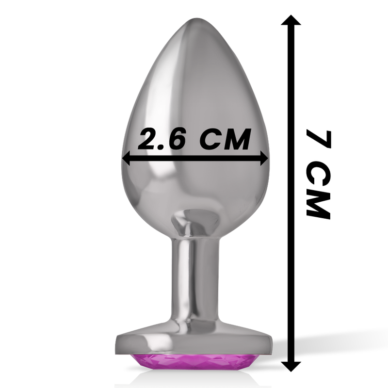 PLUG ANALE INTENSE IN ALLUMINIO CON CUORE ROSA TAGLIA S