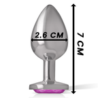 PLUG ANALE INTENSE IN ALLUMINIO CON CUORE ROSA TAGLIA S