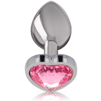 PLUG ANALE INTENSE IN ALLUMINIO CON CUORE ROSA TAGLIA S
