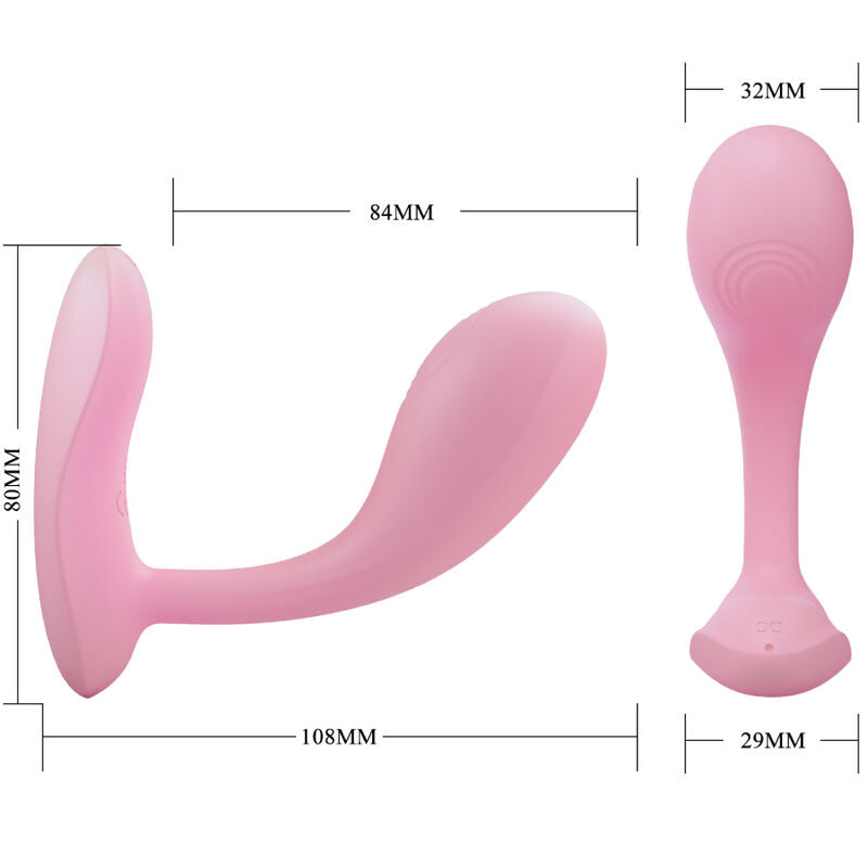 PRETTY LOVE - BAIRD APPLICATORE PUNTO G 12 VIBRAZIONI RICARICABILE ROSA