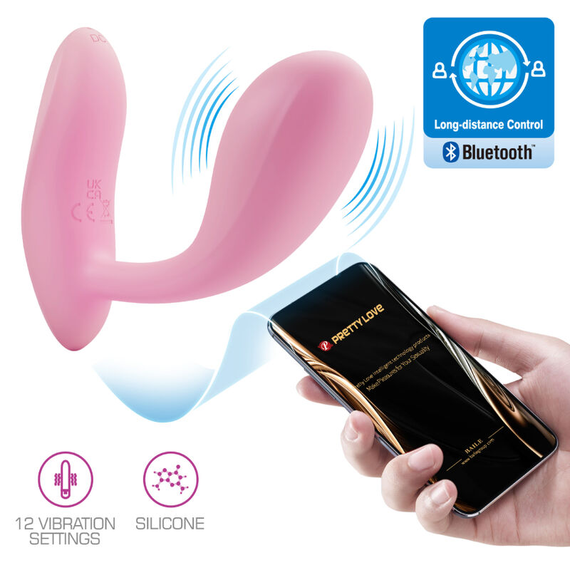 PRETTY LOVE - BAIRD APPLICATORE PUNTO G 12 VIBRAZIONI RICARICABILE ROSA