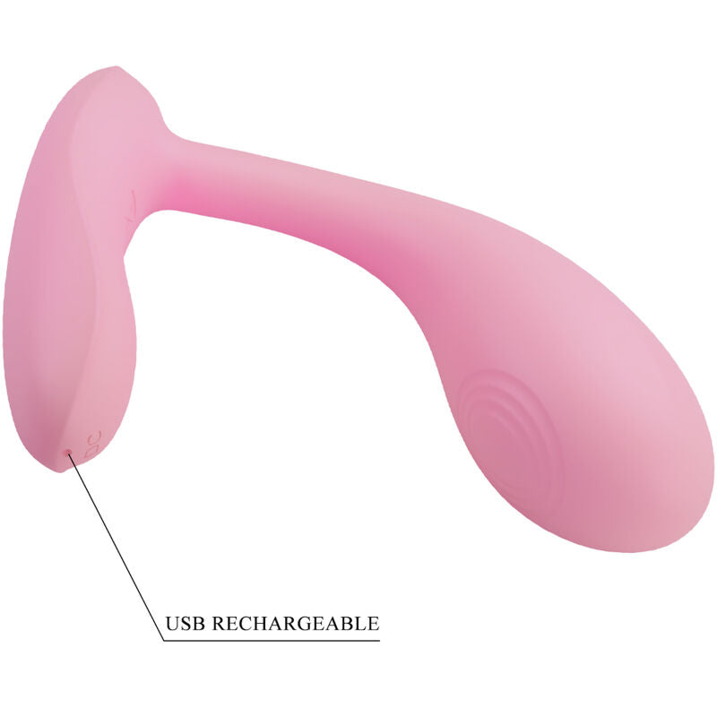 PRETTY LOVE - BAIRD APPLICATORE PUNTO G 12 VIBRAZIONI RICARICABILE ROSA