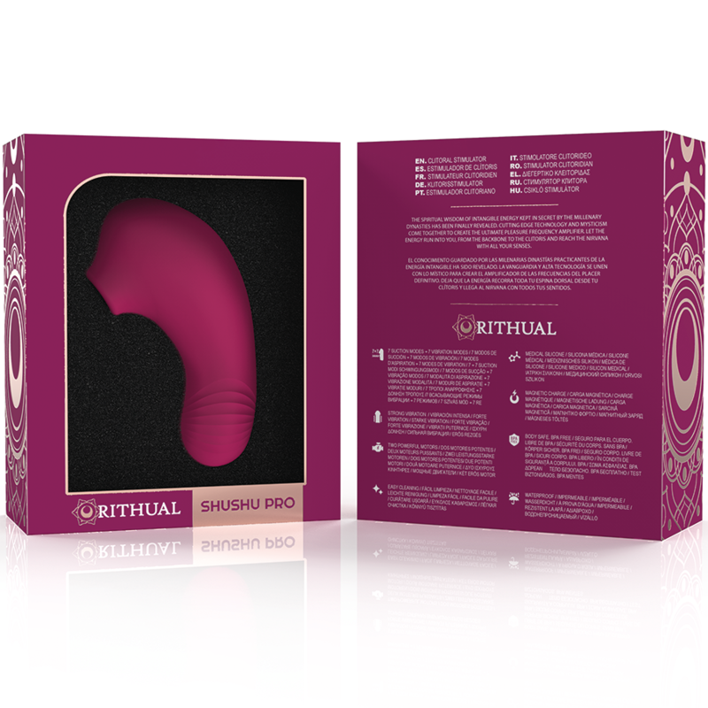 RITHUAL - STIMULATEUR DE CLITORIS DE POCHE SHUSHU PRO 2 PUISSANTS MOTEURS D'ORCHIDÉES