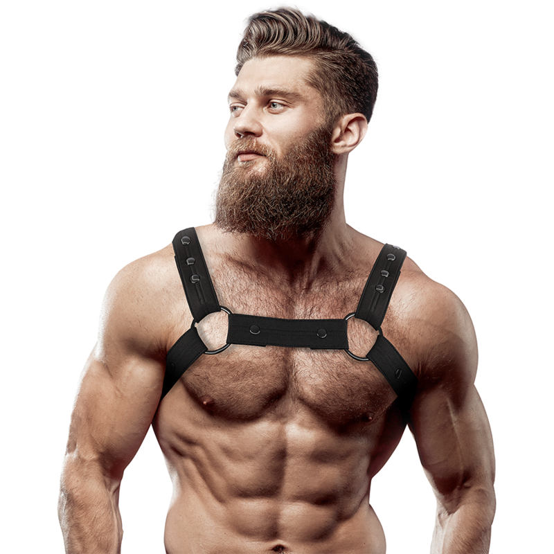 FETISH SUBMISSIVE ATTITUDE - HARNAIS DE SPORT RÉGLABLE EN NÉOPRÈNE POUR HOMMES