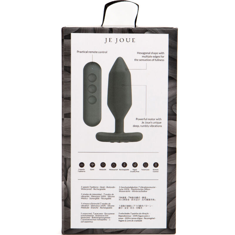 JE JOUE - VIBRADOR PLUG ANAL ÓNIX NEGRO