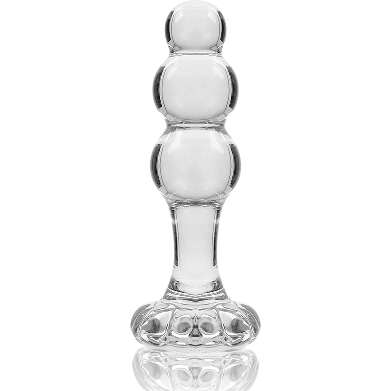 NEBULA SERIES BY IBIZA - MODELLO 1 TAPPO IN VETRO BOROSILICATO TRASPARENTE 10,5 CM -O- 3 CM