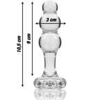 NEBULA SERIES BY IBIZA - MODELLO 1 TAPPO IN VETRO BOROSILICATO TRASPARENTE 10,5 CM -O- 3 CM