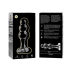 NEBULA SERIES BY IBIZA - MODELLO 1 TAPPO IN VETRO BOROSILICATO TRASPARENTE 10,5 CM -O- 3 CM