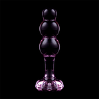 NEBULA SERIES BY IBIZA - MODELLO 1 PLUG ANALE IN VETRO BOROSILICATO ROSA 10,5 CM -O- 3 CM