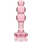 NEBULA SERIES BY IBIZA - MODELLO 1 PLUG ANALE IN VETRO BOROSILICATO ROSA 10,5 CM -O- 3 CM