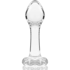 NEBULA SERIES BY IBIZA - ANAL PLUG MODELLO 2 VETRO BOROSILICATO TRASPARENTE 11 CM -O- 3,5 CM