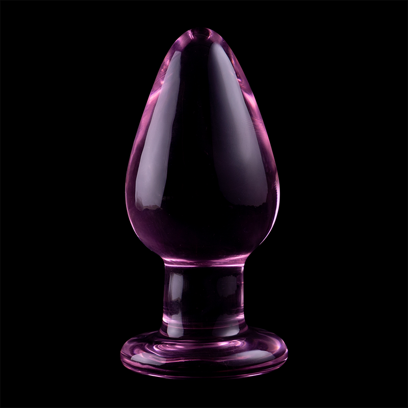 NEBULA SERIES BY IBIZA - PLUG ANALE MODELLO 3 VETRO BOROSILICATO ROSA 11 CM -O- 5 CM