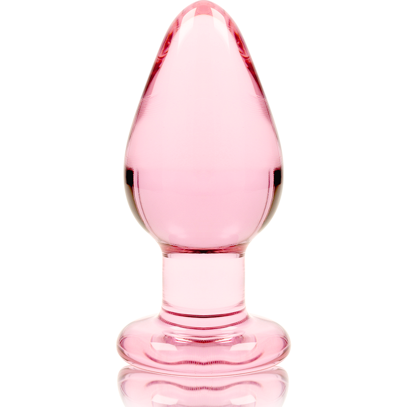 NEBULA SERIES BY IBIZA - PLUG ANALE MODELLO 3 VETRO BOROSILICATO ROSA 11 CM -O- 5 CM