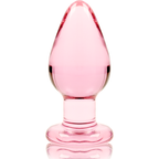 NEBULA SERIES BY IBIZA - PLUG ANALE MODELLO 3 VETRO BOROSILICATO ROSA 11 CM -O- 5 CM