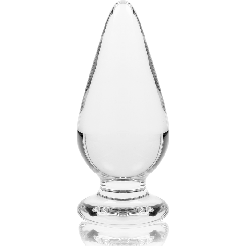NEBULA SERIES BY IBIZA - ANAL PLUG MODEL 4 CLEAR BOROSILICATE GLASS 11 CM -O- 5 CM