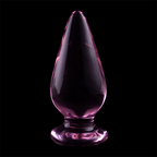 NEBULA SERIES BY IBIZA - ANAL PLUG MODEL 4 PINK BOROSILICATE GLASS 11 CM -Ø- 5 CM