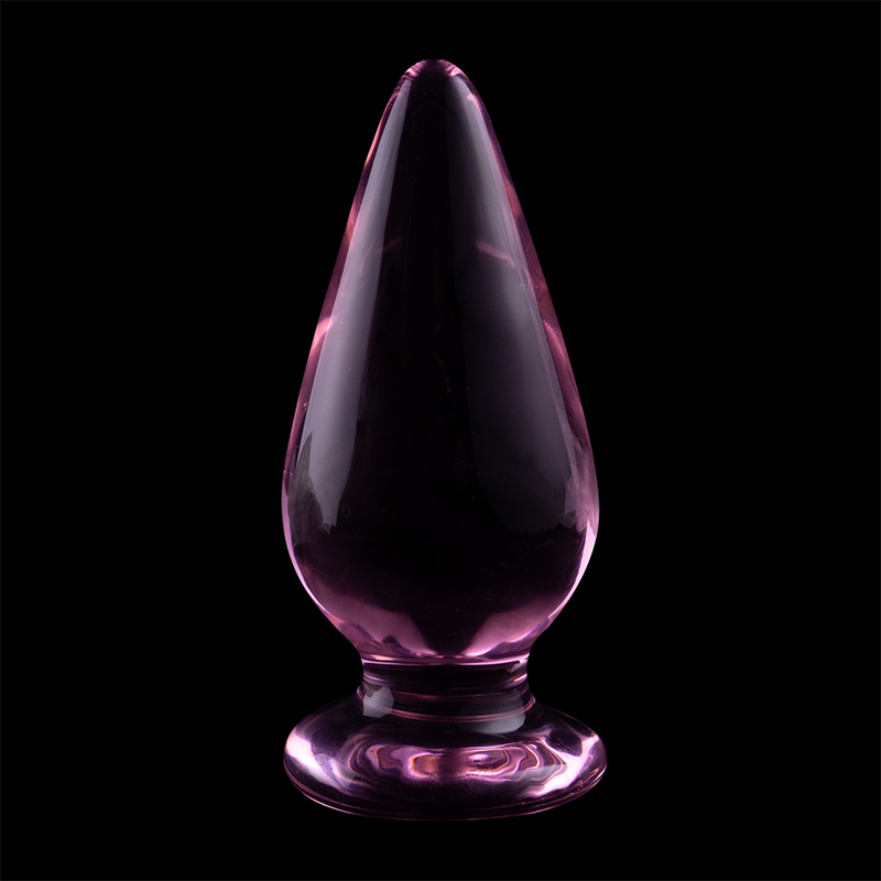 NEBULA SERIES BY IBIZA - ANAL PLUG MODEL 4 PINK BOROSILICATE GLASS 11 CM -Ø- 5 CM