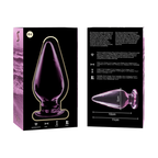 NEBULA SERIES BY IBIZA - ANAL PLUG MODEL 4 PINK BOROSILICATE GLASS 11 CM -Ø- 5 CM