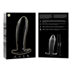 NEBULA SERIES BY IBIZA - ANAL PLUG MODELLO 5 VETRO BOROSILICATO TRASPARENTE 12,5 CM -Ø- 3,5 CM