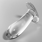 NEBULA SERIES BY IBIZA - ANAL PLUG MODELLO 5 VETRO BOROSILICATO TRASPARENTE 12,5 CM -Ø- 3,5 CM