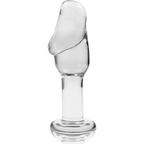 NEBULA SERIES BY IBIZA - ANAL PLUG MODELLO 6 VETRO BOROSILICATO TRASPARENTE 12,5 CM -Ø- 4 CM