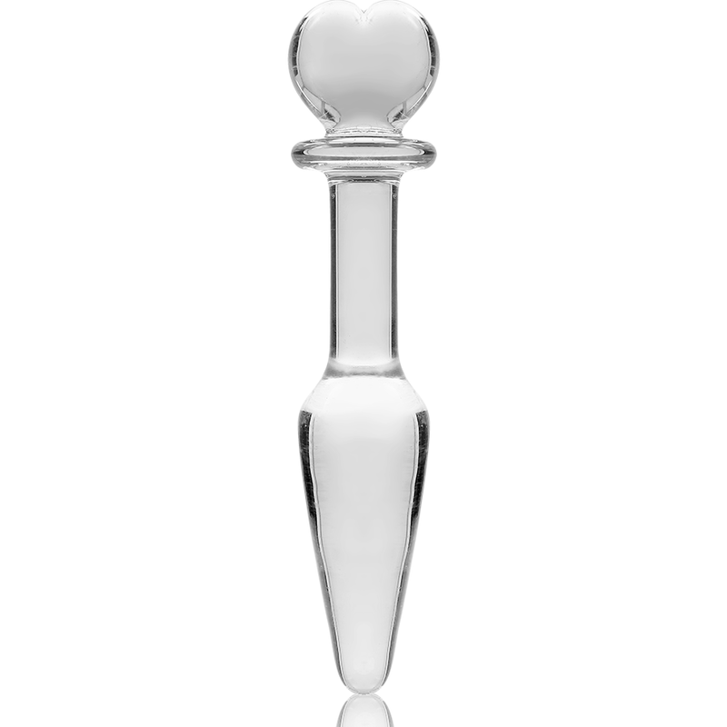 NEBULA SERIES BY IBIZA - ANAL PLUG MODEL 7 CLEAR BOROSILICATE GLASS 13.5 CM -O- 3 CM