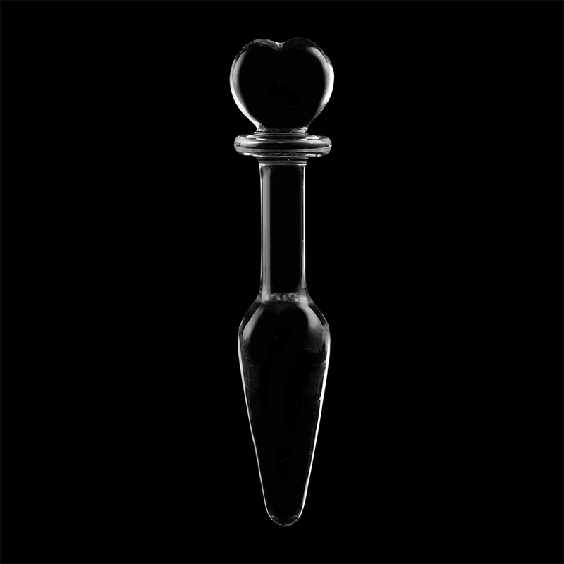 NEBULA SERIES BY IBIZA - ANAL PLUG MODEL 7 CLEAR BOROSILICATE GLASS 13.5 CM -O- 3 CM