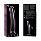 NEBULA SERIES BY IBIZA - MODELLO 8 DILDO IN VETRO BOROSILICATO ROSA 14,5 CM -O- 2 CM