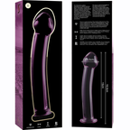 NEBULA SERIES BY IBIZA - MODELLO 11 DILDO IN VETRO BOROSILICATO ROSA 16 CM -O- 3 CM