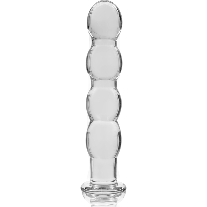 NEBULA SERIES BY IBIZA - MODELO 10 DILDO DE CRISTAL DE BOROSILICATO TRANSPARENTE 16.5 CM -O- 3.5 CM
