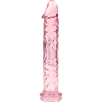 NEBULA SERIES BY IBIZA - MODELLO 12 DILDO IN VETRO BOROSILICATO ROSA 17 CM -O- 3,5 CM