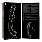 NEBULA SERIES BY IBIZA - MODELO 14 CONO DE VIDRIO DE BOROSILICATO TRANSPARENTE 18.5 CM -O- 3 CM