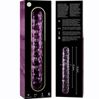 NEBULA SERIES BY IBIZA - MODELO 15 DILDO DE VIDRIO BOROSILICATO ROSA 18.5 CM -O- 3 CM