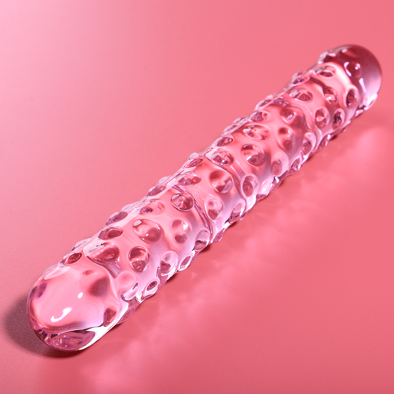 NEBULA SERIES BY IBIZA - MODELO 15 DILDO DE VIDRIO BOROSILICATO ROSA 18.5 CM -O- 3 CM