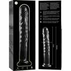NEBULA SERIES BY IBIZA - MODELO DILDO DE CRISTAL BOROSILICATO TRANSPARENTE 18.5 CM -O- 3 CM