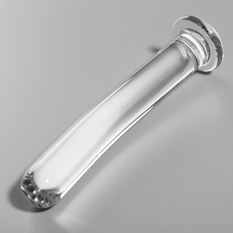 NEBULA SERIES BY IBIZA - MODELO 17 DILDO DE CRISTAL DE BOROSILICATO TRANSPARENTE 18.5 CM -O- 3 CM